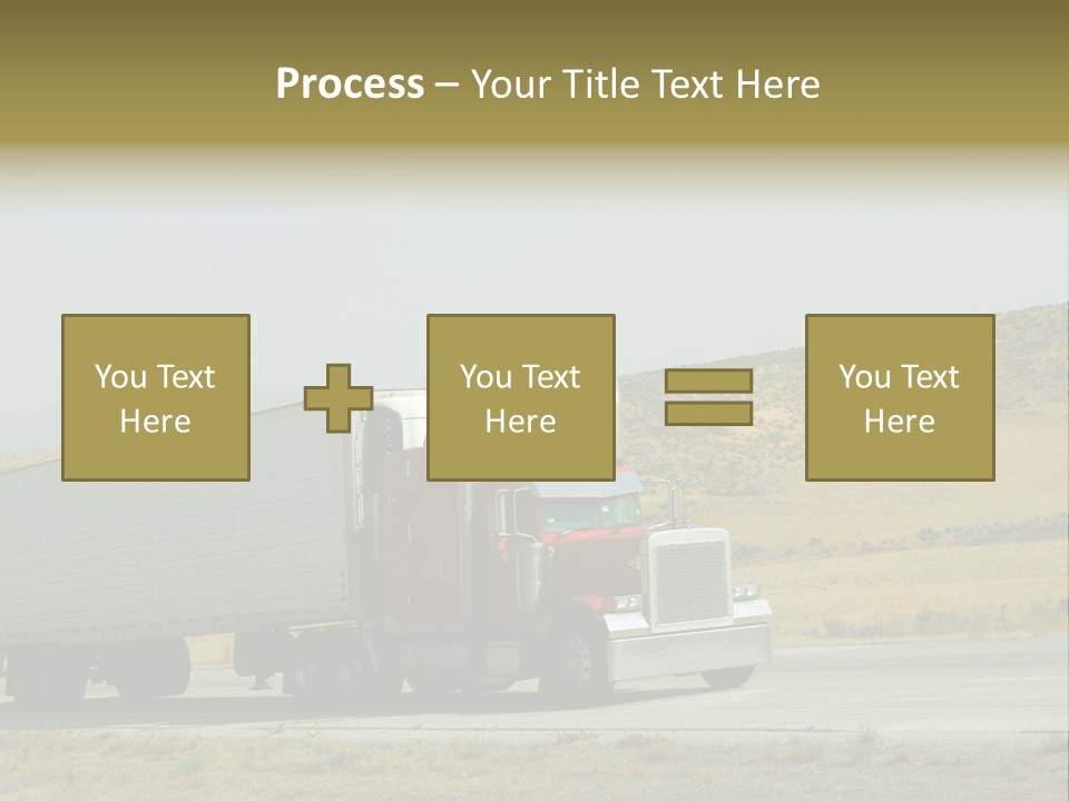 Pass Asphalt Hauler PowerPoint Template
