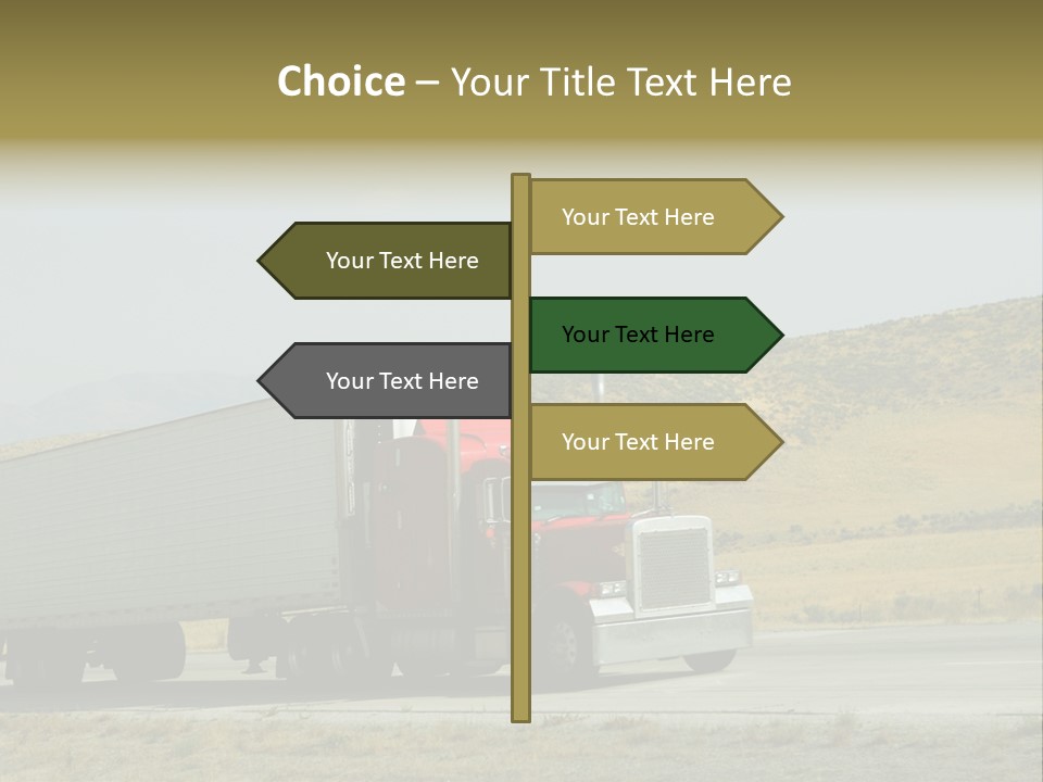 Pass Asphalt Hauler PowerPoint Template