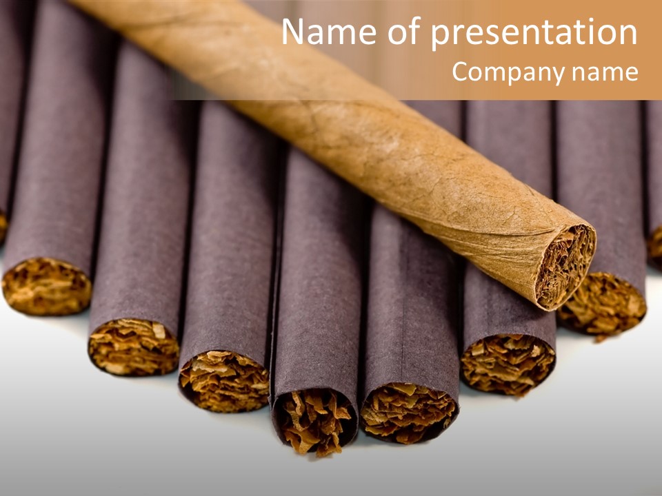 Havana Cigar Humidor PowerPoint Template