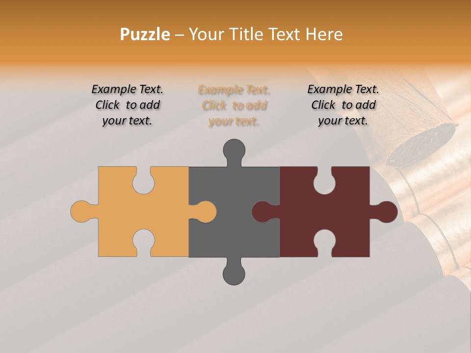 Tobacco Humidor Cigarette PowerPoint Template