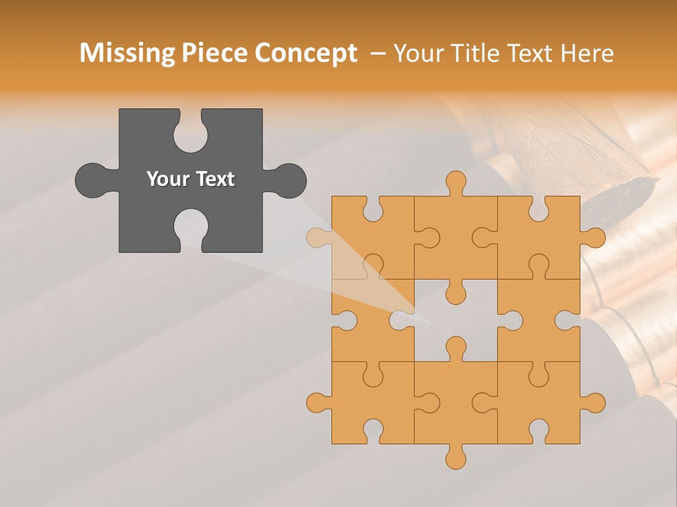 Tobacco Humidor Cigarette PowerPoint Template