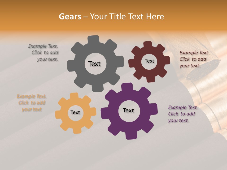 Tobacco Humidor Cigarette PowerPoint Template