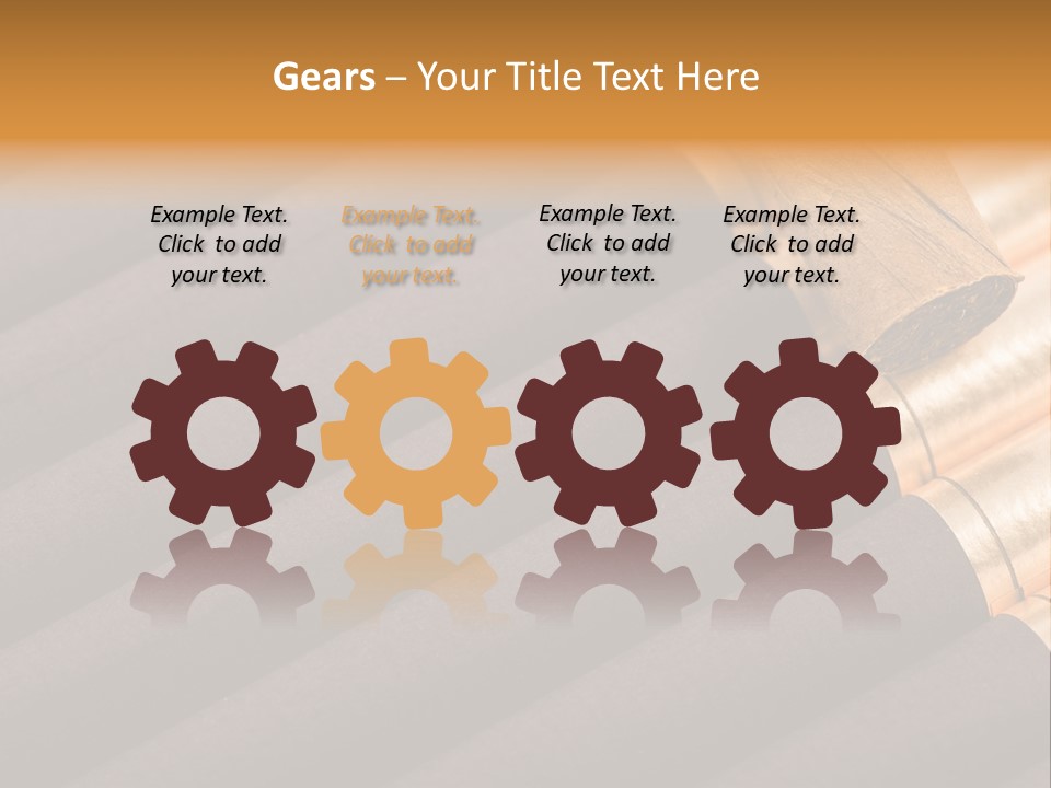 Tobacco Humidor Cigarette PowerPoint Template