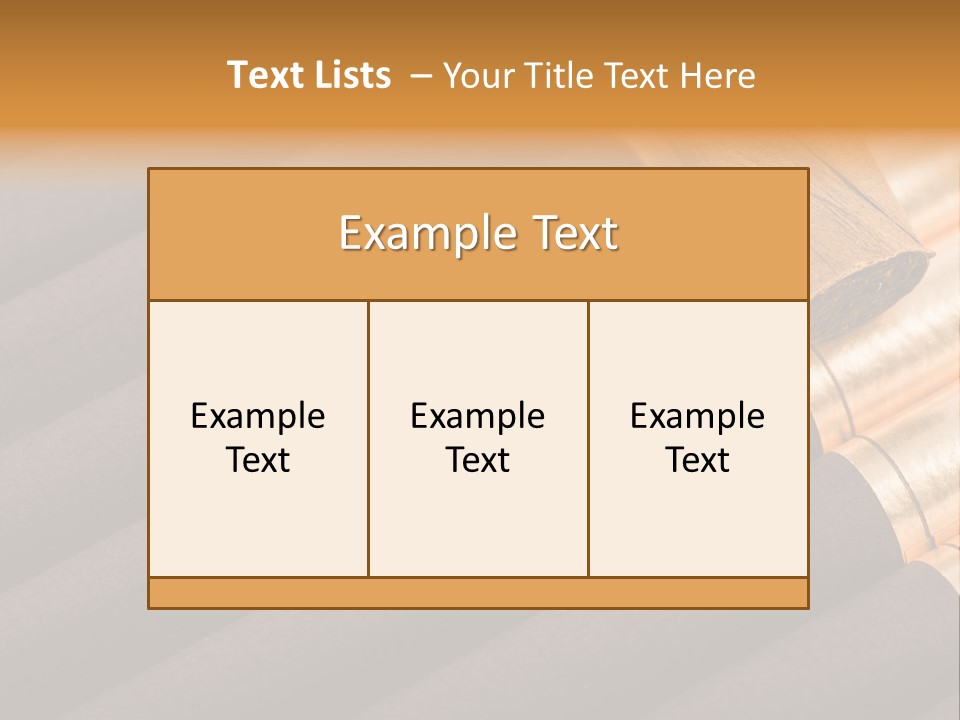 Tobacco Humidor Cigarette PowerPoint Template
