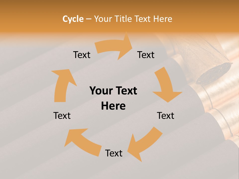 Tobacco Humidor Cigarette PowerPoint Template