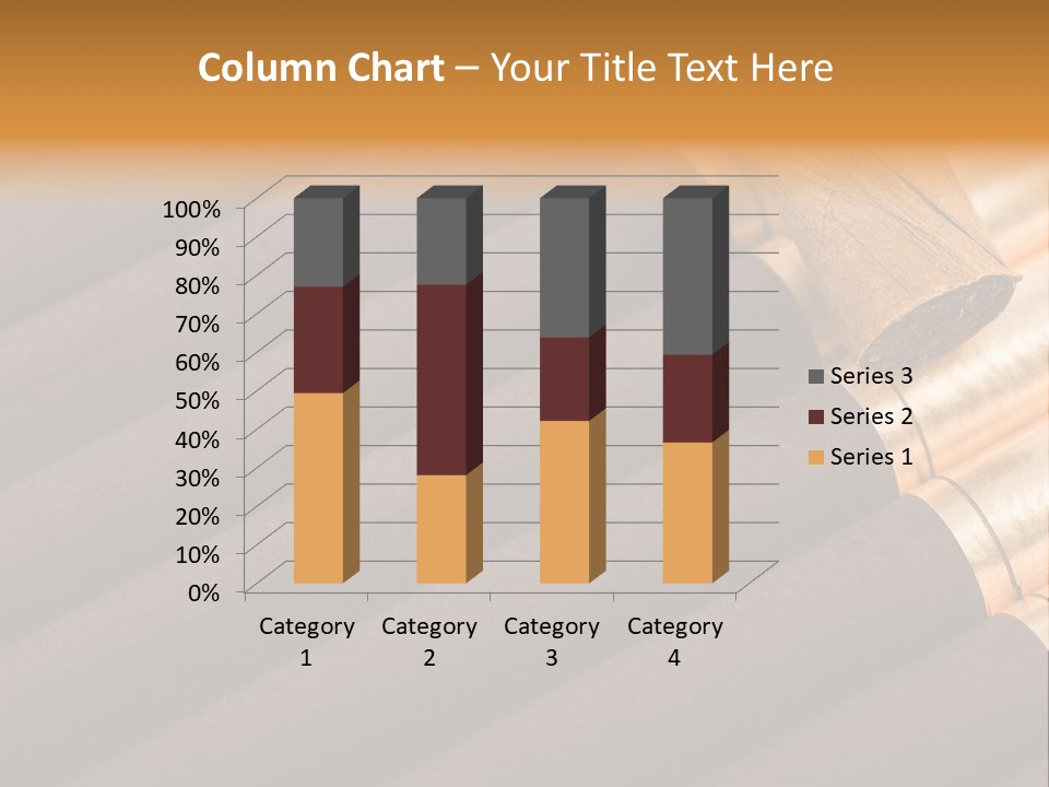 Tobacco Humidor Cigarette PowerPoint Template