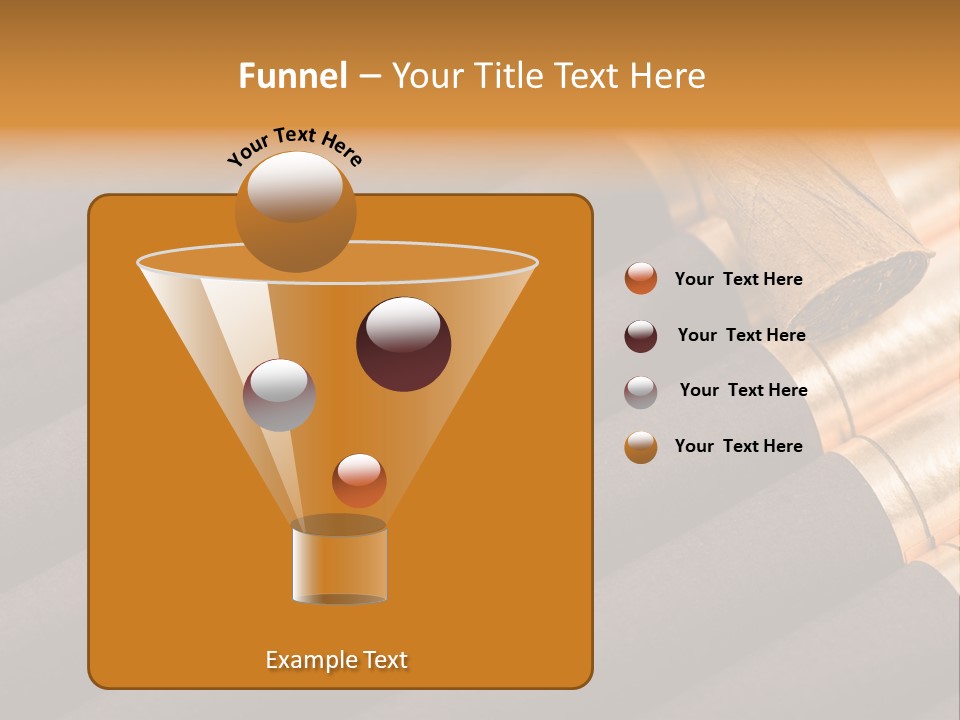 Tobacco Humidor Cigarette PowerPoint Template