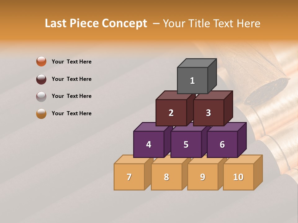 Tobacco Humidor Cigarette PowerPoint Template