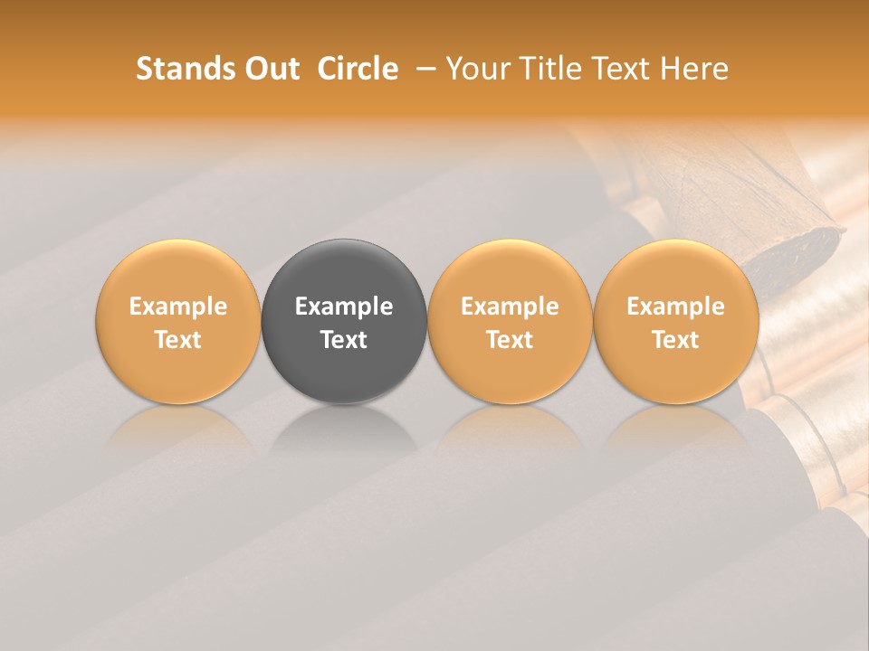 Tobacco Humidor Cigarette PowerPoint Template