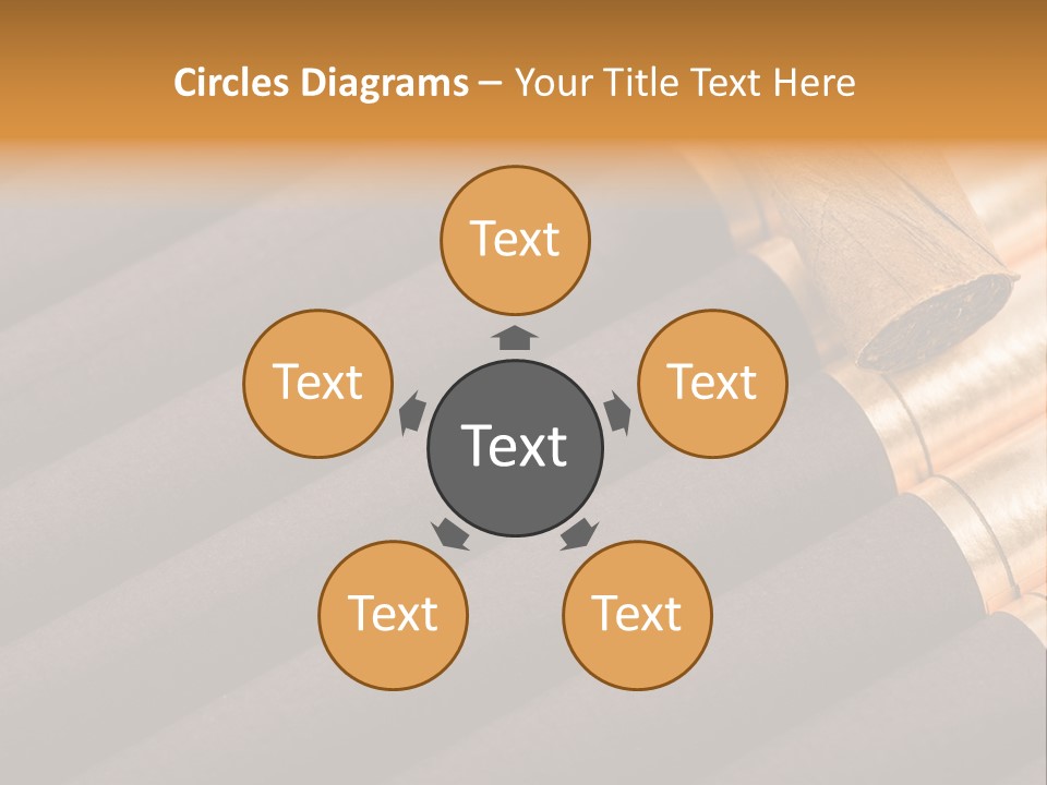 Tobacco Humidor Cigarette PowerPoint Template