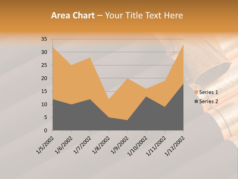 Tobacco Humidor Cigarette PowerPoint Template