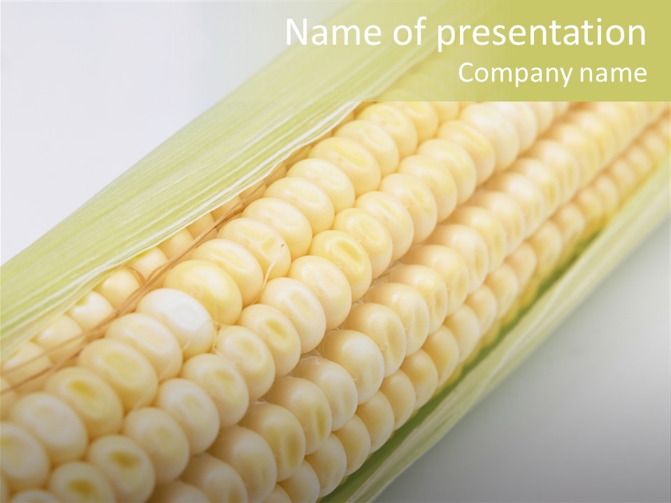 Fruit Food Corn PowerPoint Template