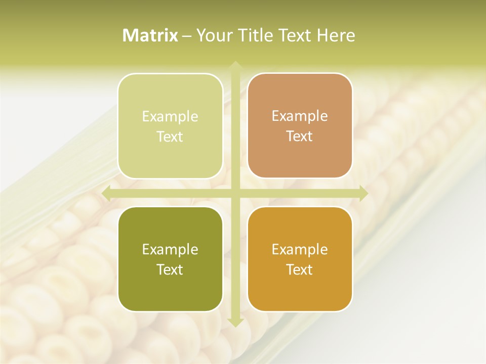 Fruit Food Corn PowerPoint Template