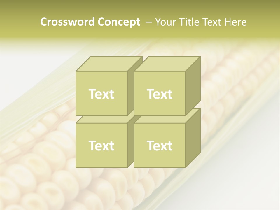 Fruit Food Corn PowerPoint Template