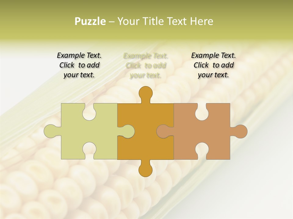 Fruit Food Corn PowerPoint Template