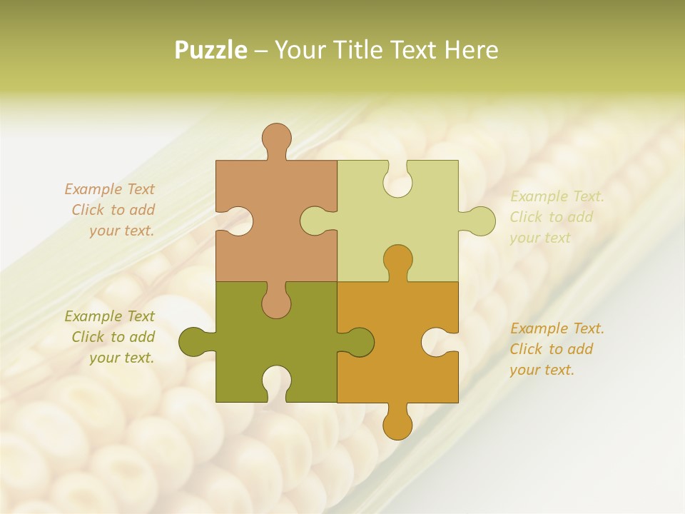 Fruit Food Corn PowerPoint Template