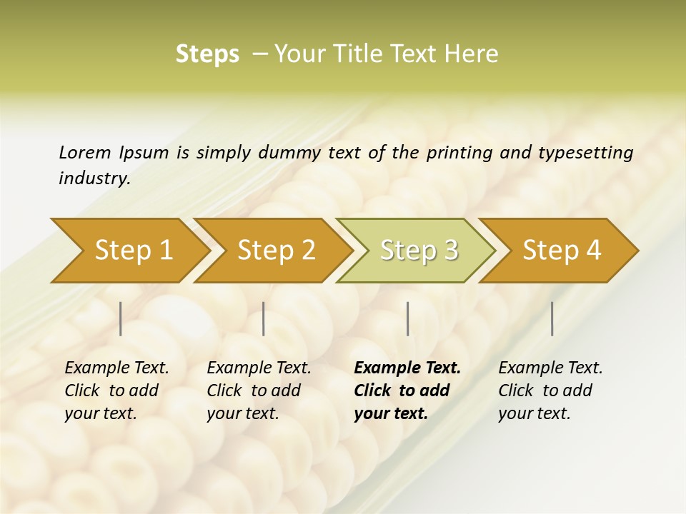 Fruit Food Corn PowerPoint Template