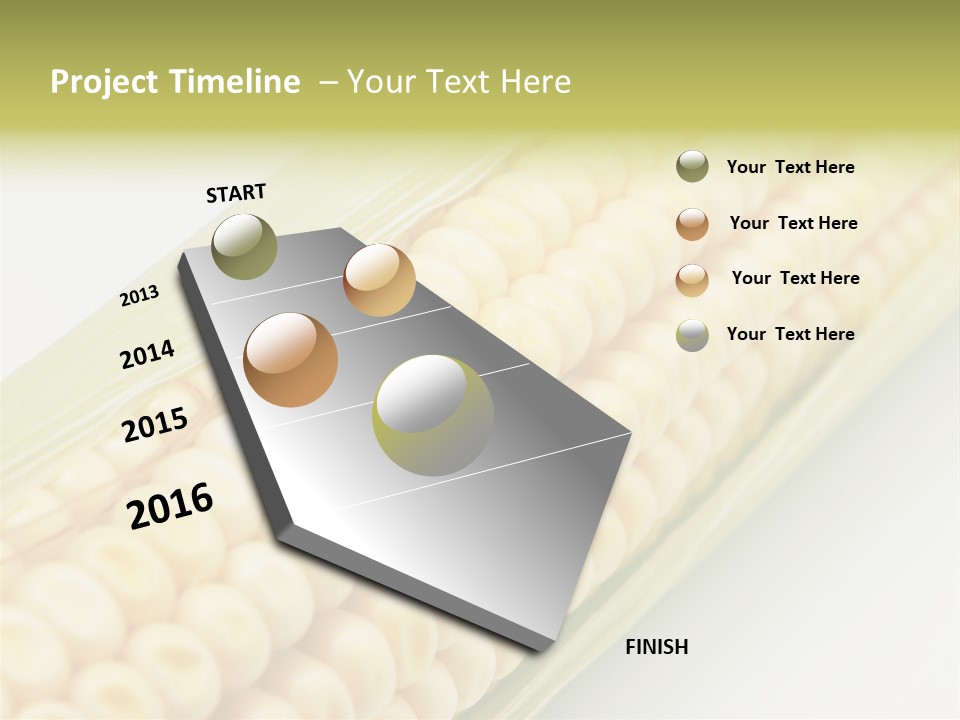 Fruit Food Corn PowerPoint Template