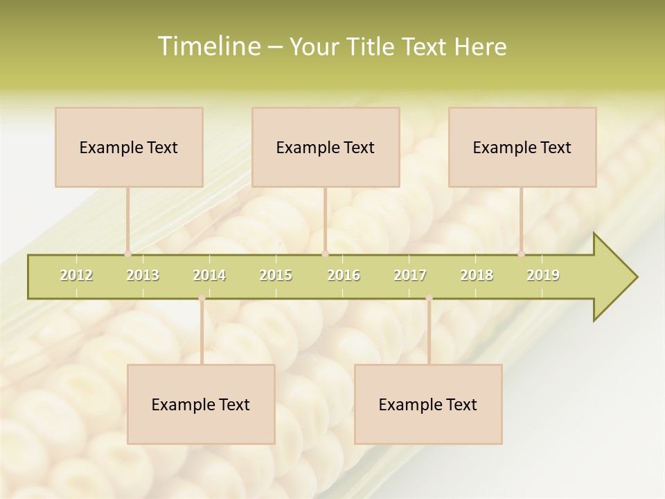 Fruit Food Corn PowerPoint Template
