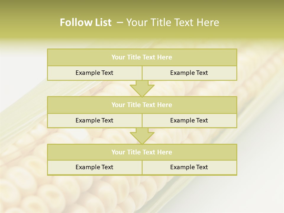 Fruit Food Corn PowerPoint Template