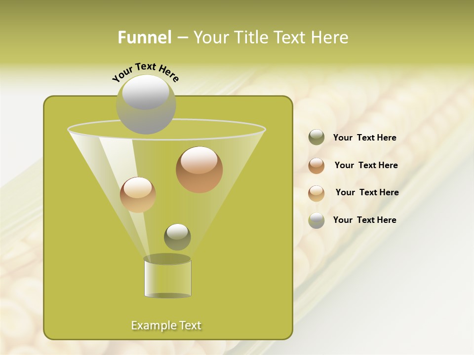 Fruit Food Corn PowerPoint Template