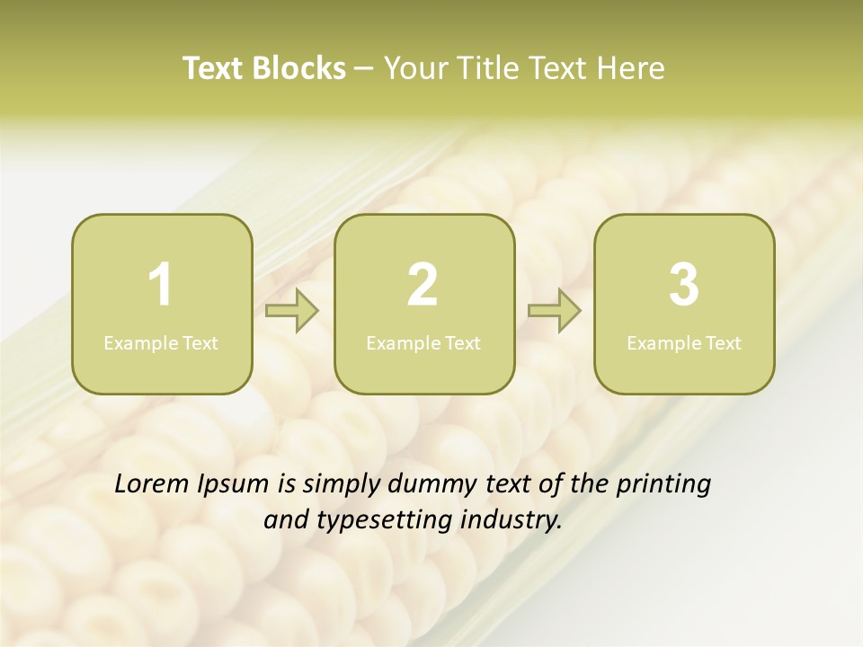 Fruit Food Corn PowerPoint Template