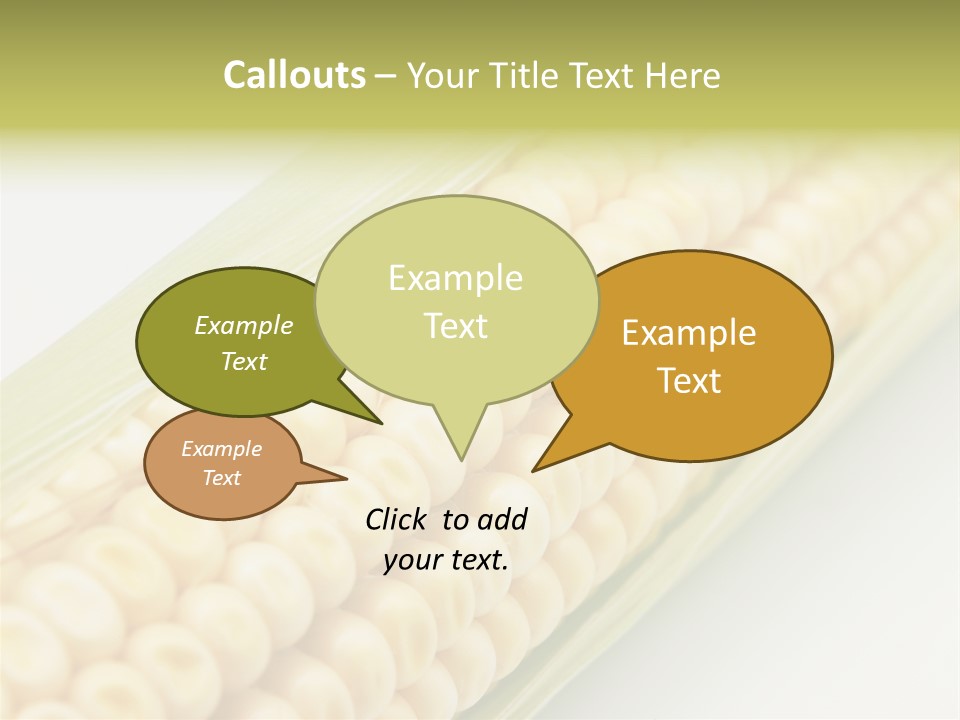 Fruit Food Corn PowerPoint Template