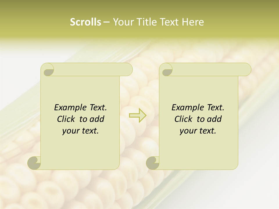 Fruit Food Corn PowerPoint Template