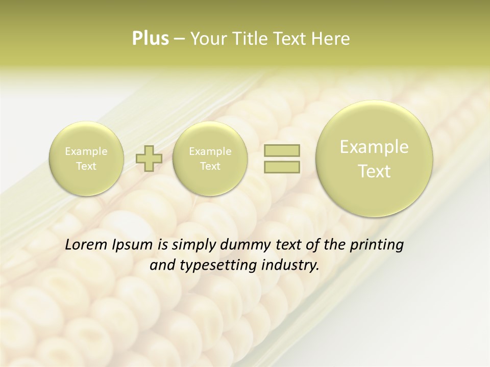 Fruit Food Corn PowerPoint Template