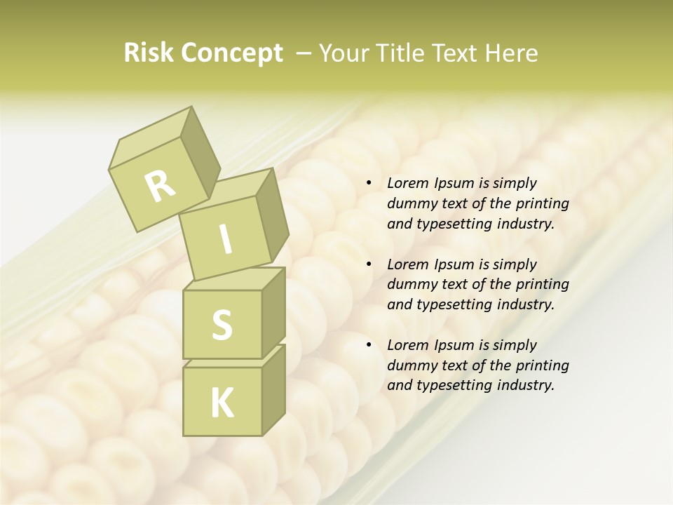 Fruit Food Corn PowerPoint Template