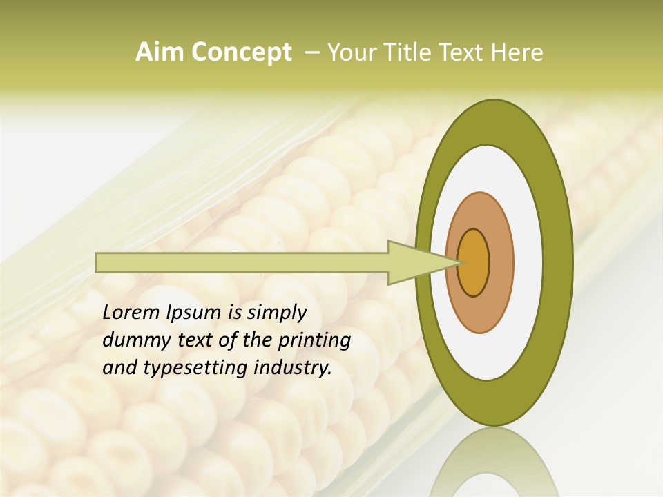 Fruit Food Corn PowerPoint Template