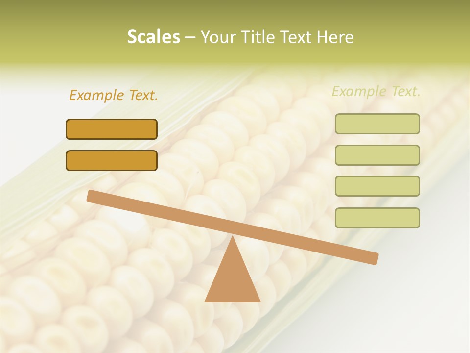 Fruit Food Corn PowerPoint Template