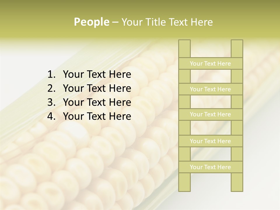Fruit Food Corn PowerPoint Template