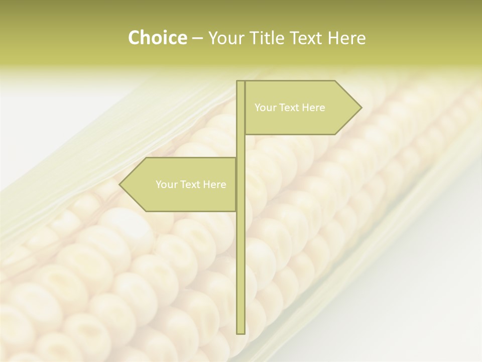 Fruit Food Corn PowerPoint Template
