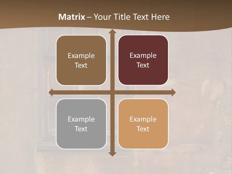 Glass Disrepair Wooden PowerPoint Template