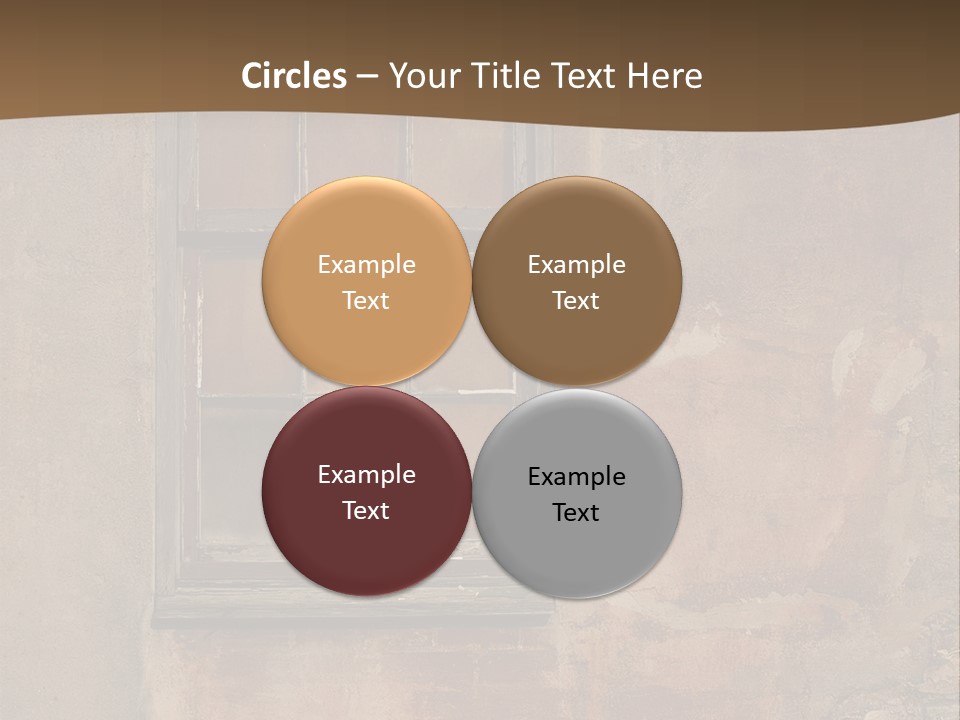 Glass Disrepair Wooden PowerPoint Template