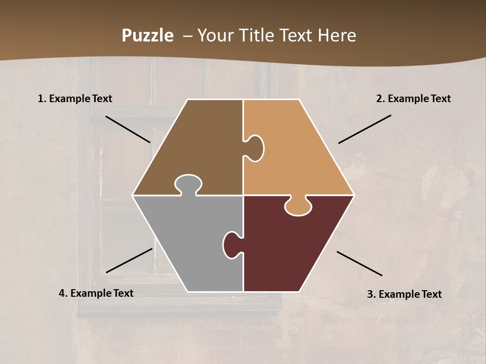 Glass Disrepair Wooden PowerPoint Template