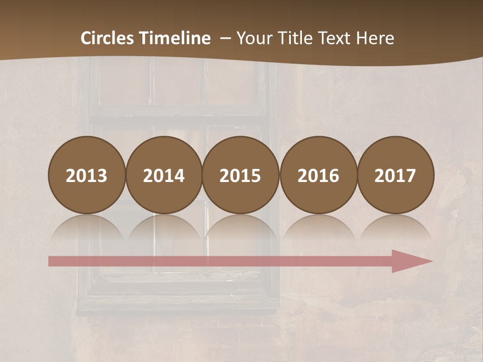 Glass Disrepair Wooden PowerPoint Template