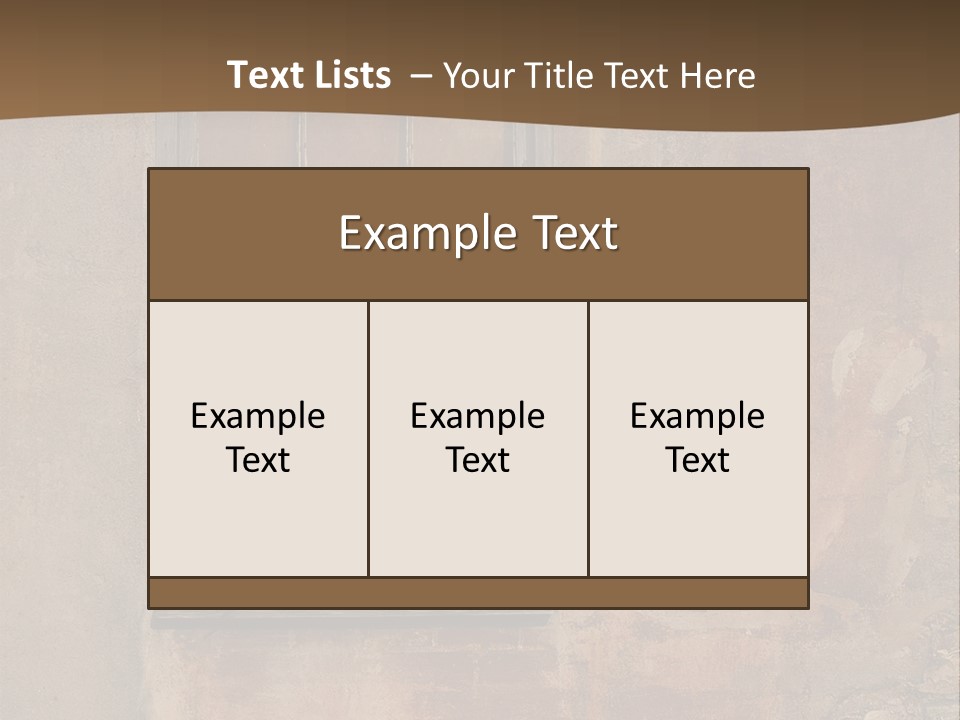 Glass Disrepair Wooden PowerPoint Template