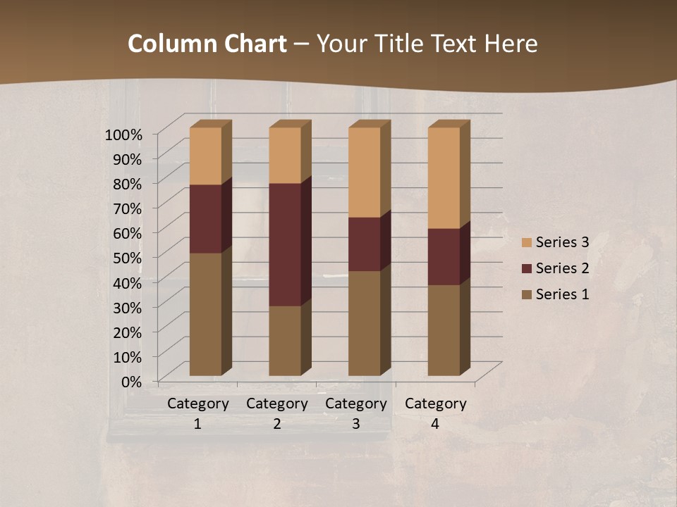 Glass Disrepair Wooden PowerPoint Template