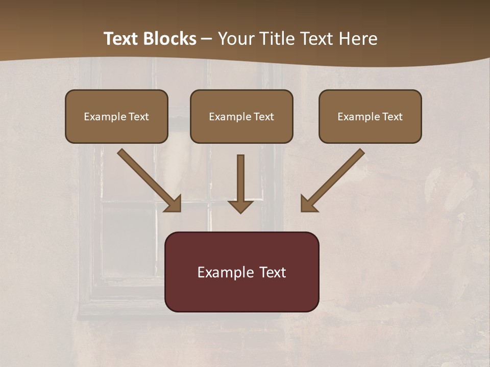 Glass Disrepair Wooden PowerPoint Template
