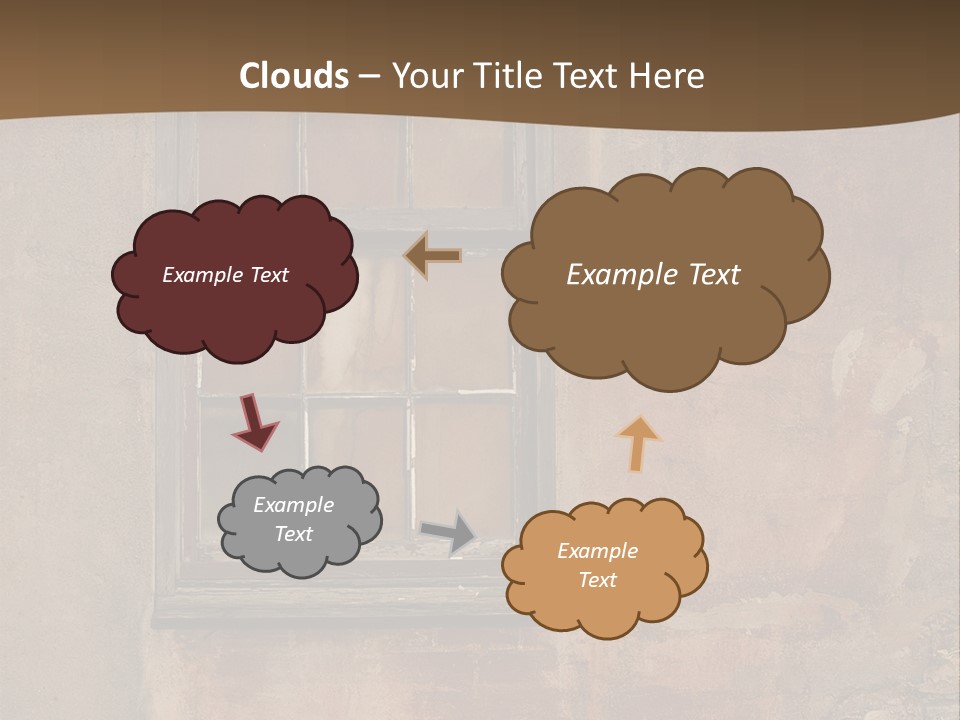 Glass Disrepair Wooden PowerPoint Template