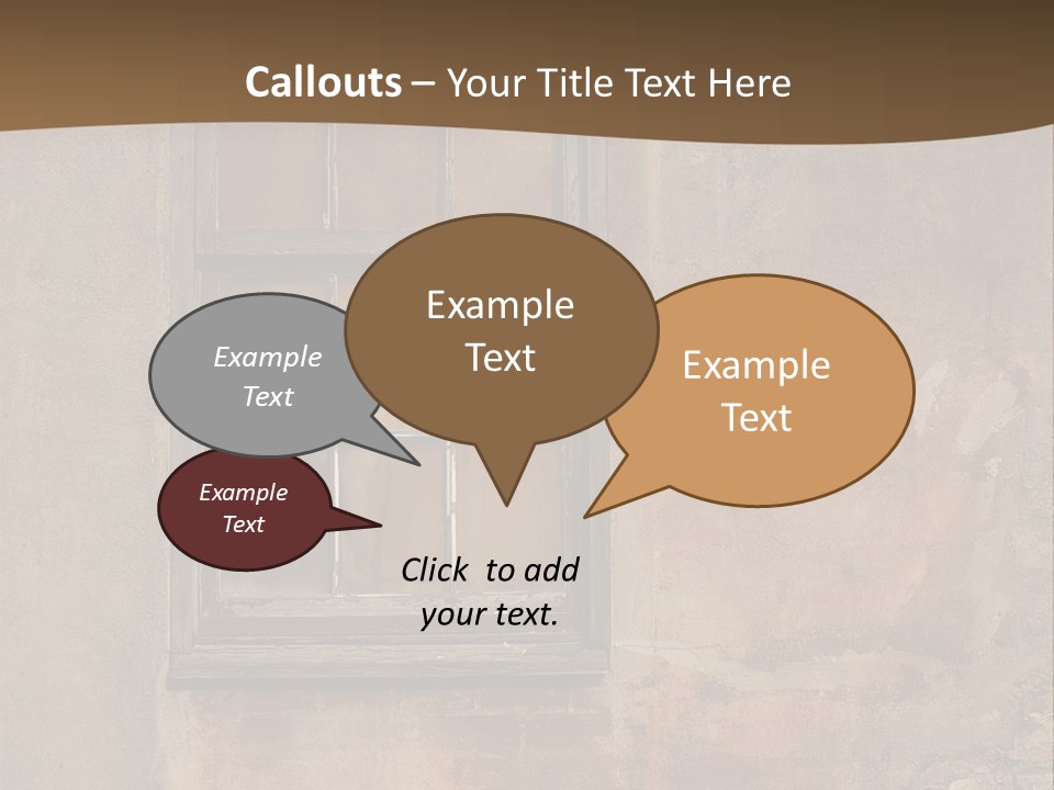 Glass Disrepair Wooden PowerPoint Template
