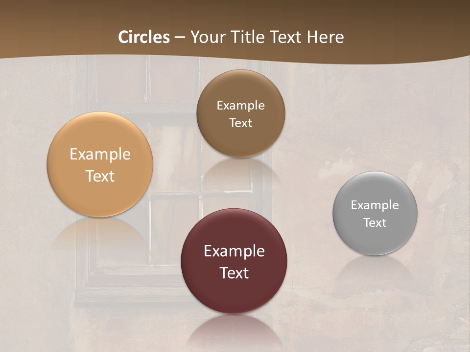 Glass Disrepair Wooden PowerPoint Template