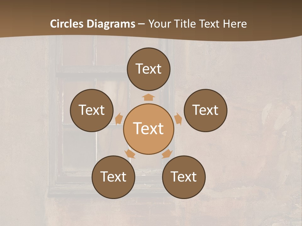 Glass Disrepair Wooden PowerPoint Template