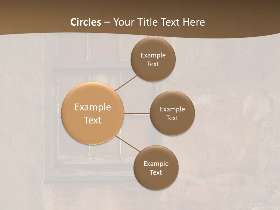 Glass Disrepair Wooden PowerPoint Template