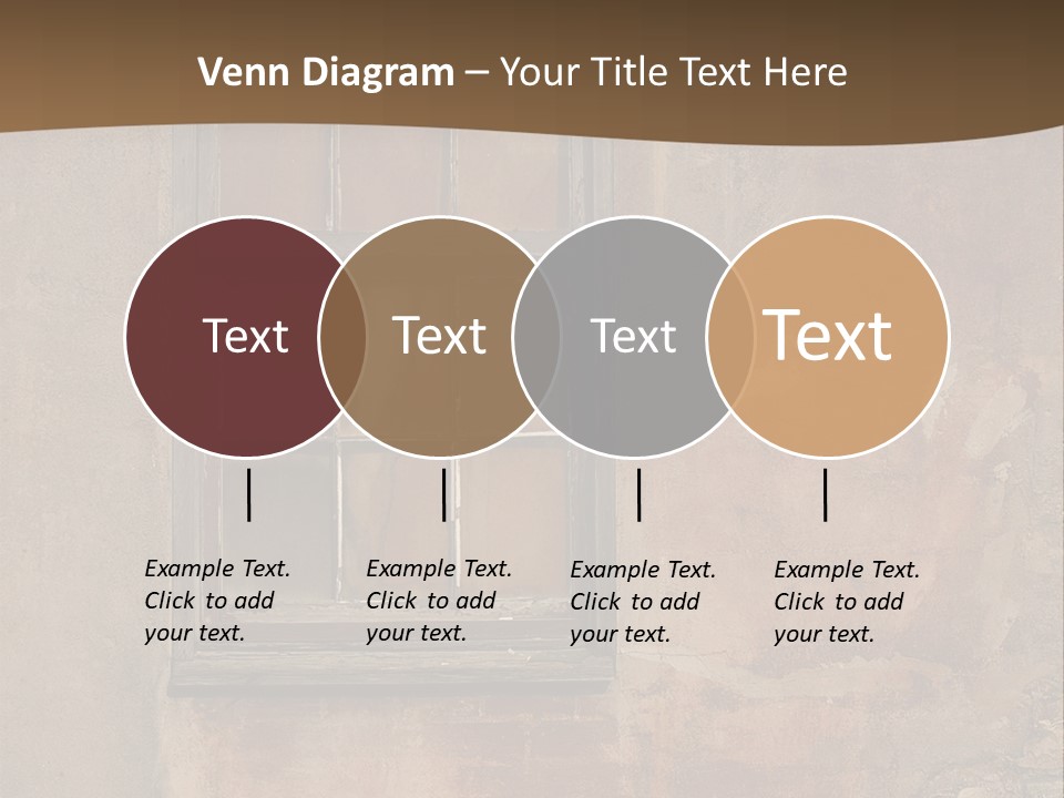 Glass Disrepair Wooden PowerPoint Template