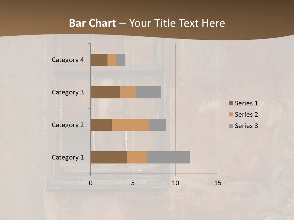 Glass Disrepair Wooden PowerPoint Template
