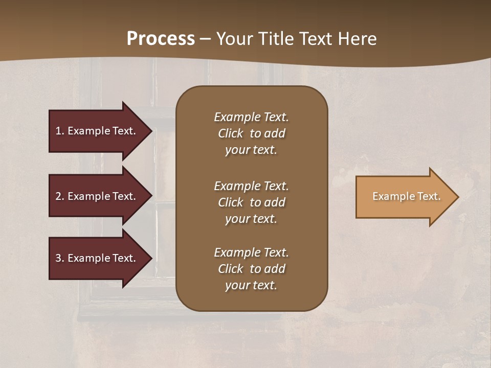 Glass Disrepair Wooden PowerPoint Template