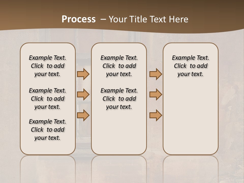 Glass Disrepair Wooden PowerPoint Template